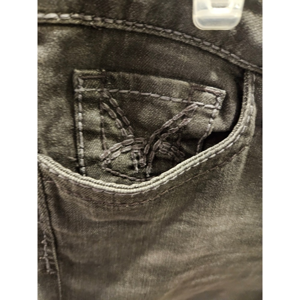 KUT from the Kloth Sz 14 Mia Skinny Jeans Stone Washed Black #480 - Picture 7 of 10
